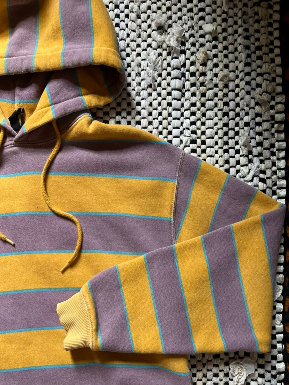 Out From Under Stripped Crop Hoodie - Picture 3 of 5